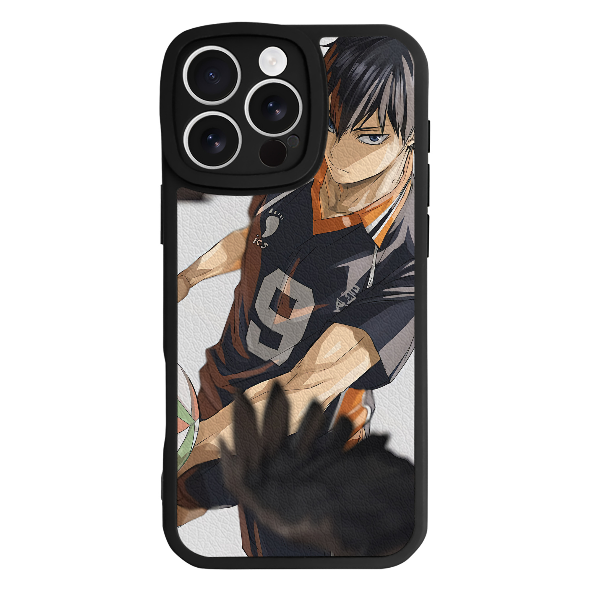 （画像用） ハイキュー!! Haikyu!! 【iPhone 16シリーズ対応】シリコンスマホケース（レザー調） 材質：シリコン